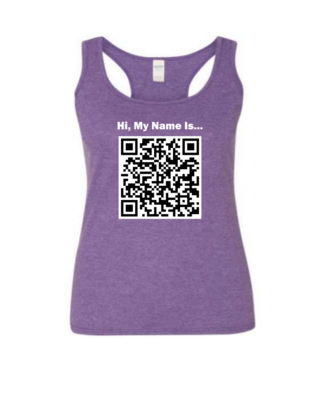 Custom QR Code - Ladies Tank Top
