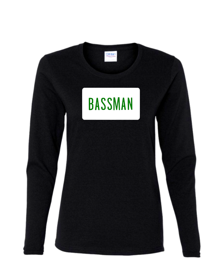 Bassman - Ladies Long Sleeve, Colour: Black
