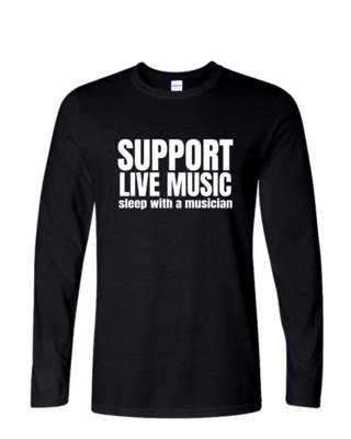 Support Live Music - Mens Long Sleeve