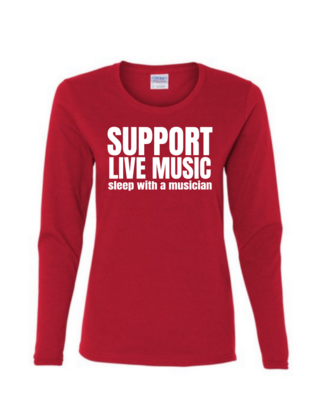 Support Live Music - Ladies Long Sleeve
