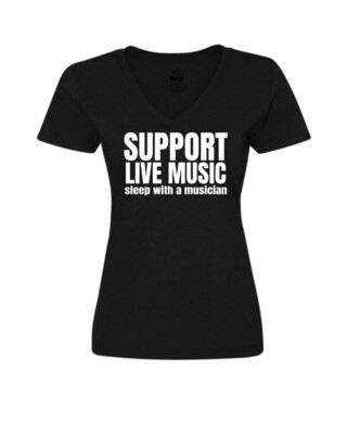 Support Live Music - Ladies Tee/V Neck