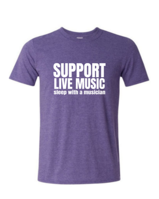 Support Live Music - Mens Softstyle T-Shirt
