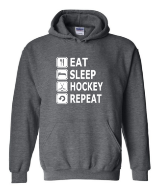 Eat, Sleep, Hockey - Unisex Hoodie