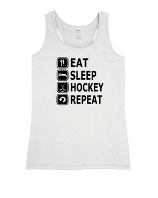 Eat, Sleep, Hockey - Ladies Tank Top