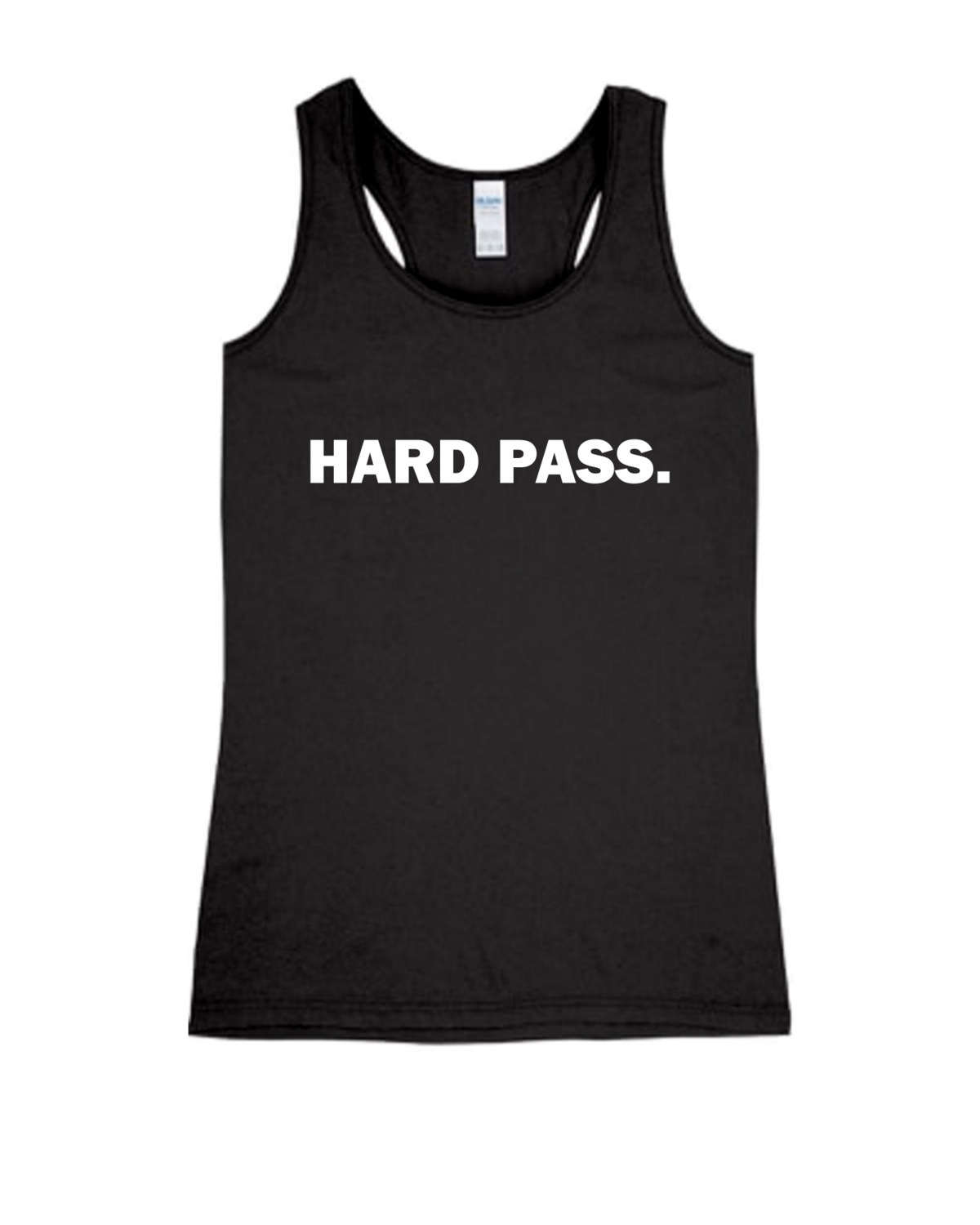 Hard Pass - Ladies Tank Top, Colour: Black