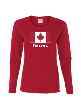 I&#39;m Sorry  - Ladies Long Sleeve