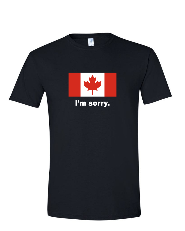 I&#39;m Sorry - Mens Softstyle T-Shirt, Colour: Black