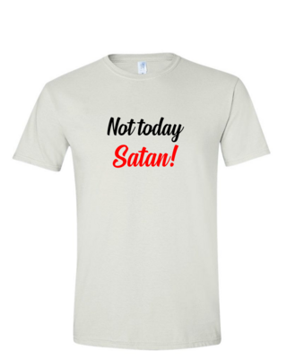 Not Today Satan - Mens Softstyle T-Shirt