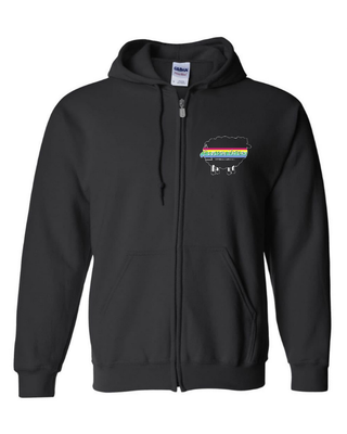 Floydian Waters - Unisex Zip-Up Hoodie
