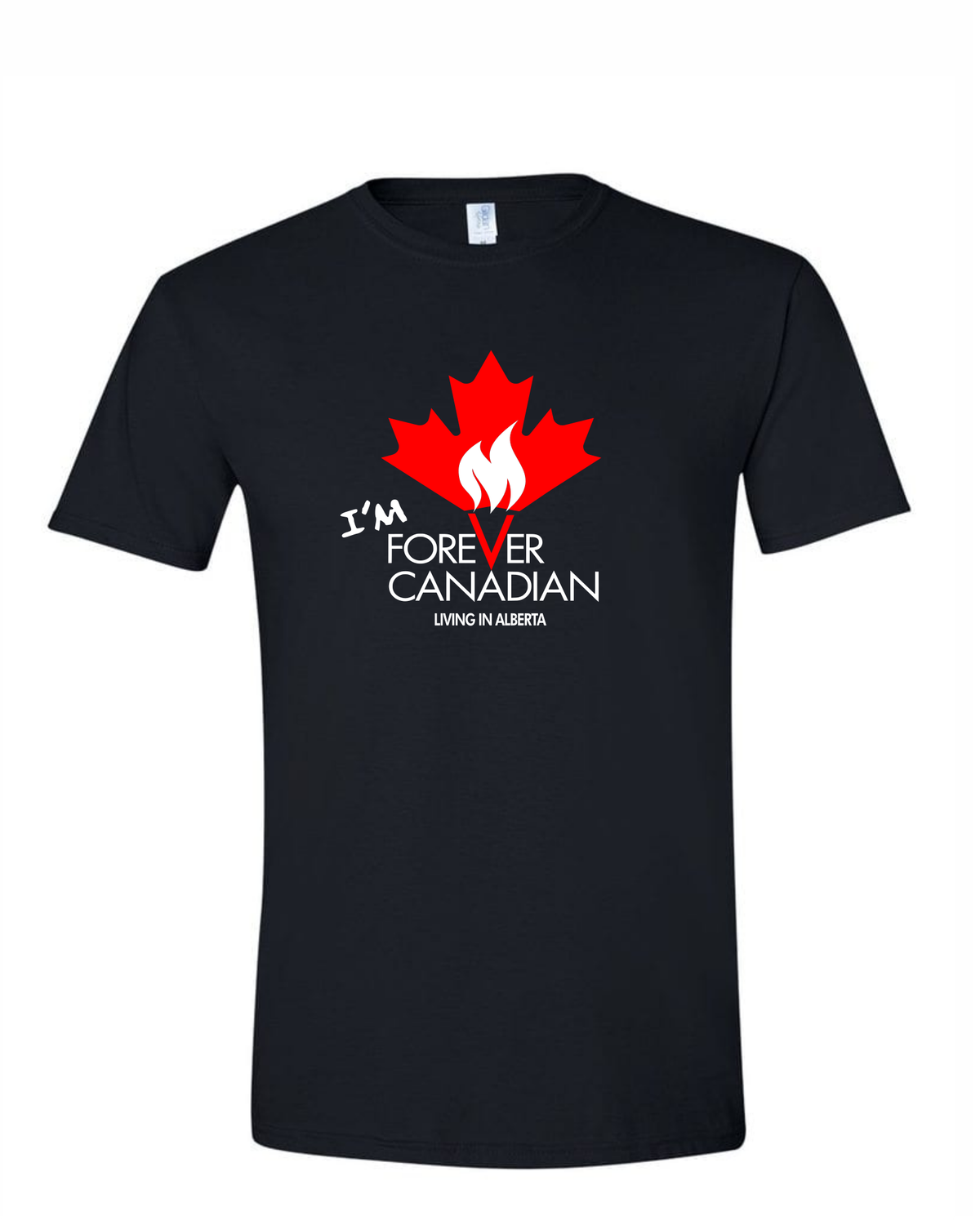 Forever Canadian - (T-Shirt, Hoodie, or Tank Top), Colour: Black