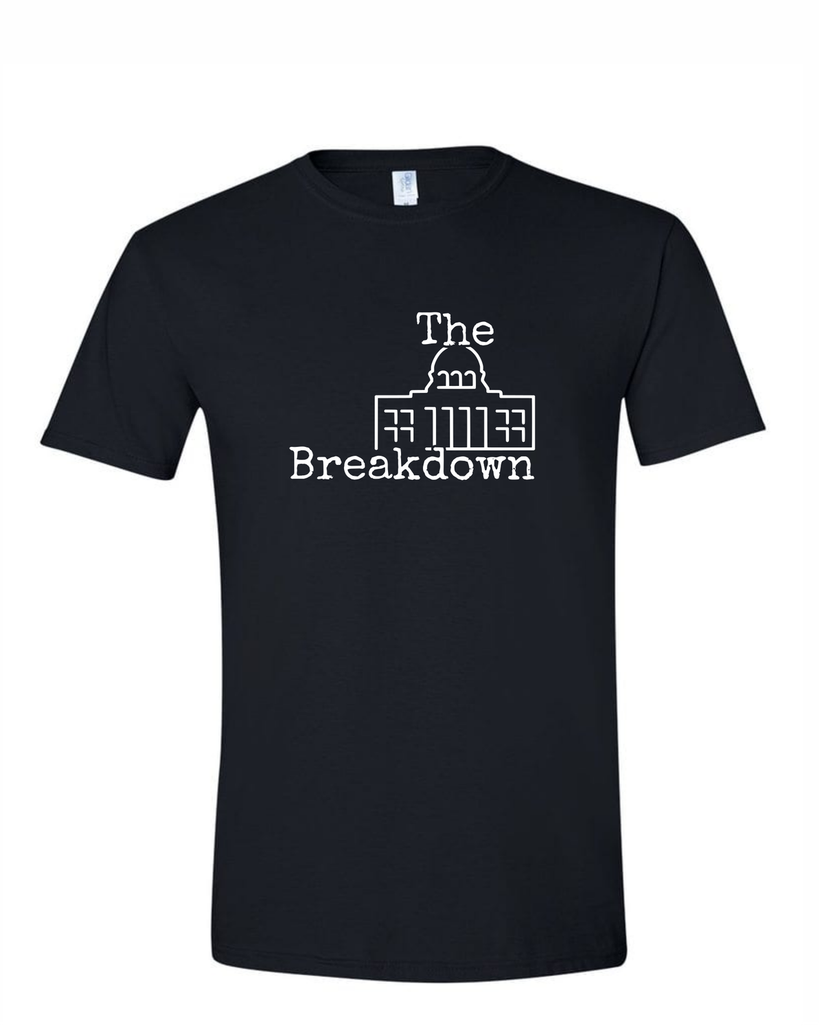 "The Breakdown" Unisex Softstyle T-Shirt, Colour: Black
