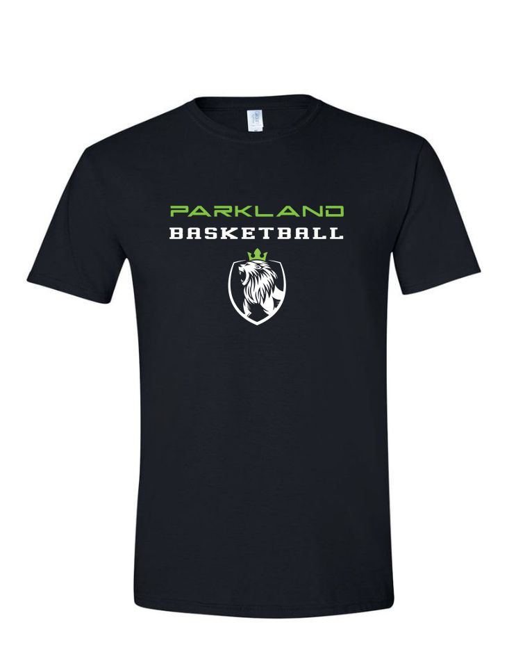 Parkland Basketball - Dry-Blend Athletic Polyester T-Shirt (unisex), T-Shirt Colour: Black, Logo Choice: 2025 Parkland Basketball Logo
