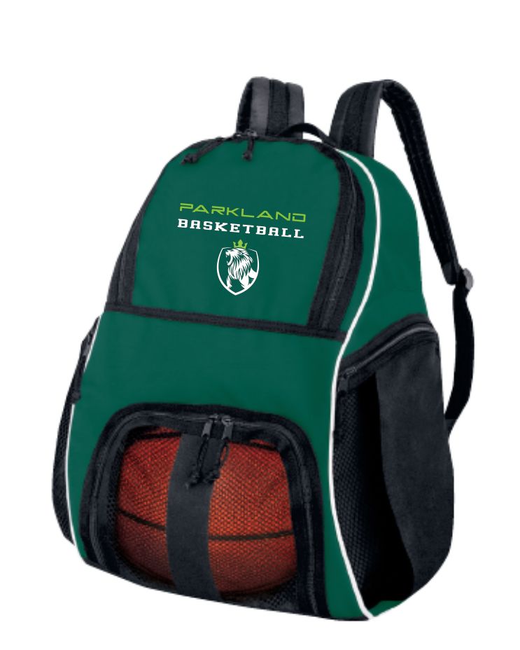 Parkland Basketball - Backpack with Ball Compartment