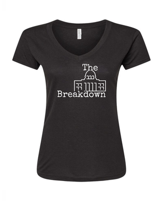 "The Breakdown" Ladies V Neck T-Shirt