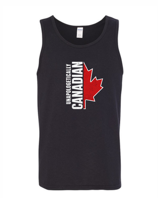 Unapologetically Canadian Flag Mens Tank Top