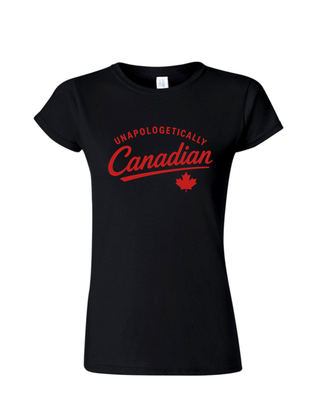 Unapologetically Canadian Ladies Crewneck T-Shirt