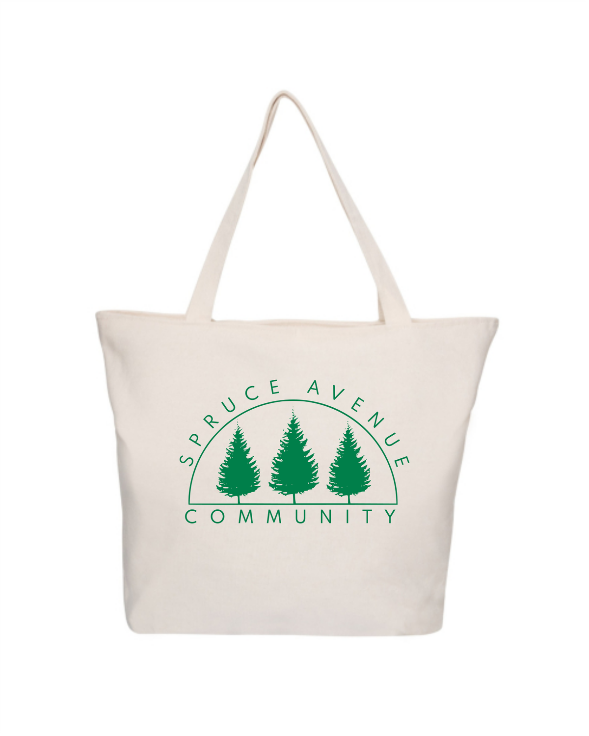 Spruce Avenue Community League Zippered Tote Bag