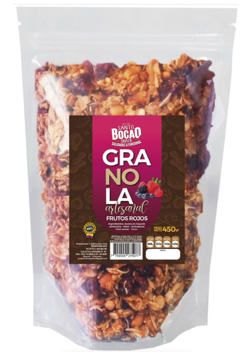 Super promo 3 Granolas x 450g + 1 six pack Granola x 60 g GRATIS