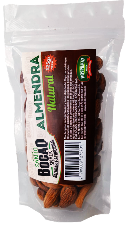 Almendra natural 125 gr.