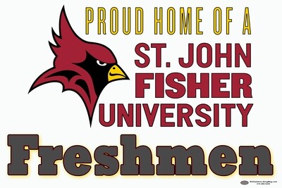 St. John Fisher Freshmen Lawn Sign