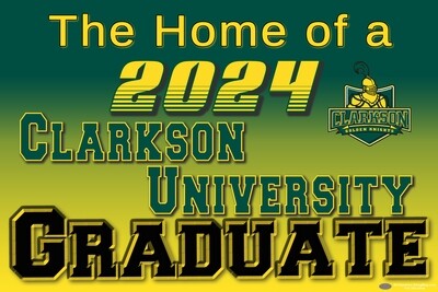 Clarkson University Graduate Lawn Sign