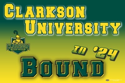 Clarkson University Bound Lawn Sign