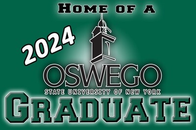 Oswego State Graduate Lawn Sign