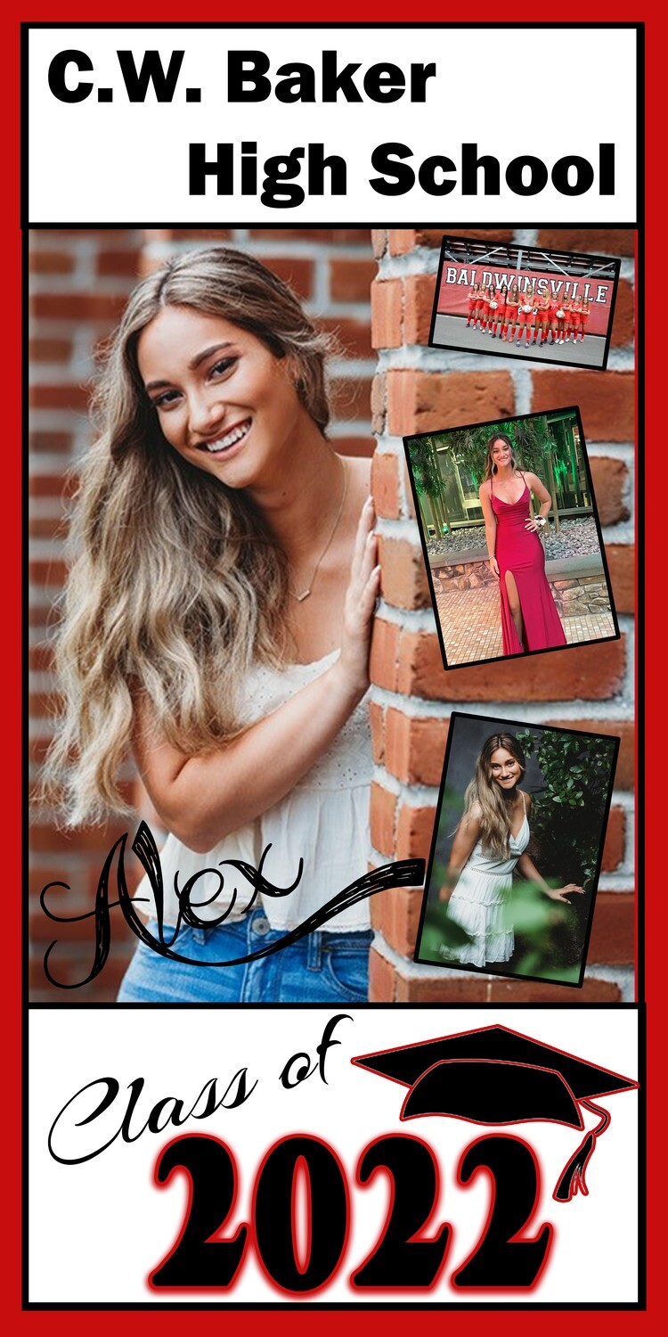 A Graduate 4 Pic Door Banner(Shipping included in price now)