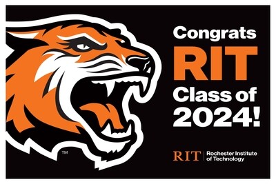 RIT Congrats Graduate Lawn Sign vers. 2