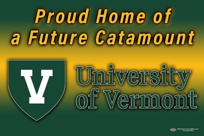 University of Vermont Freshmen Lawn Sign