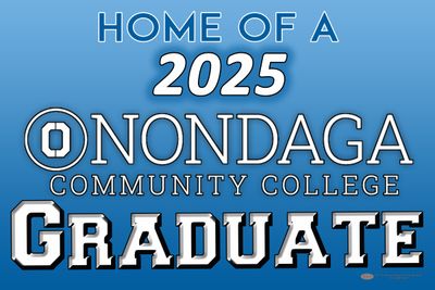 Onondaga Community College Graduate sign