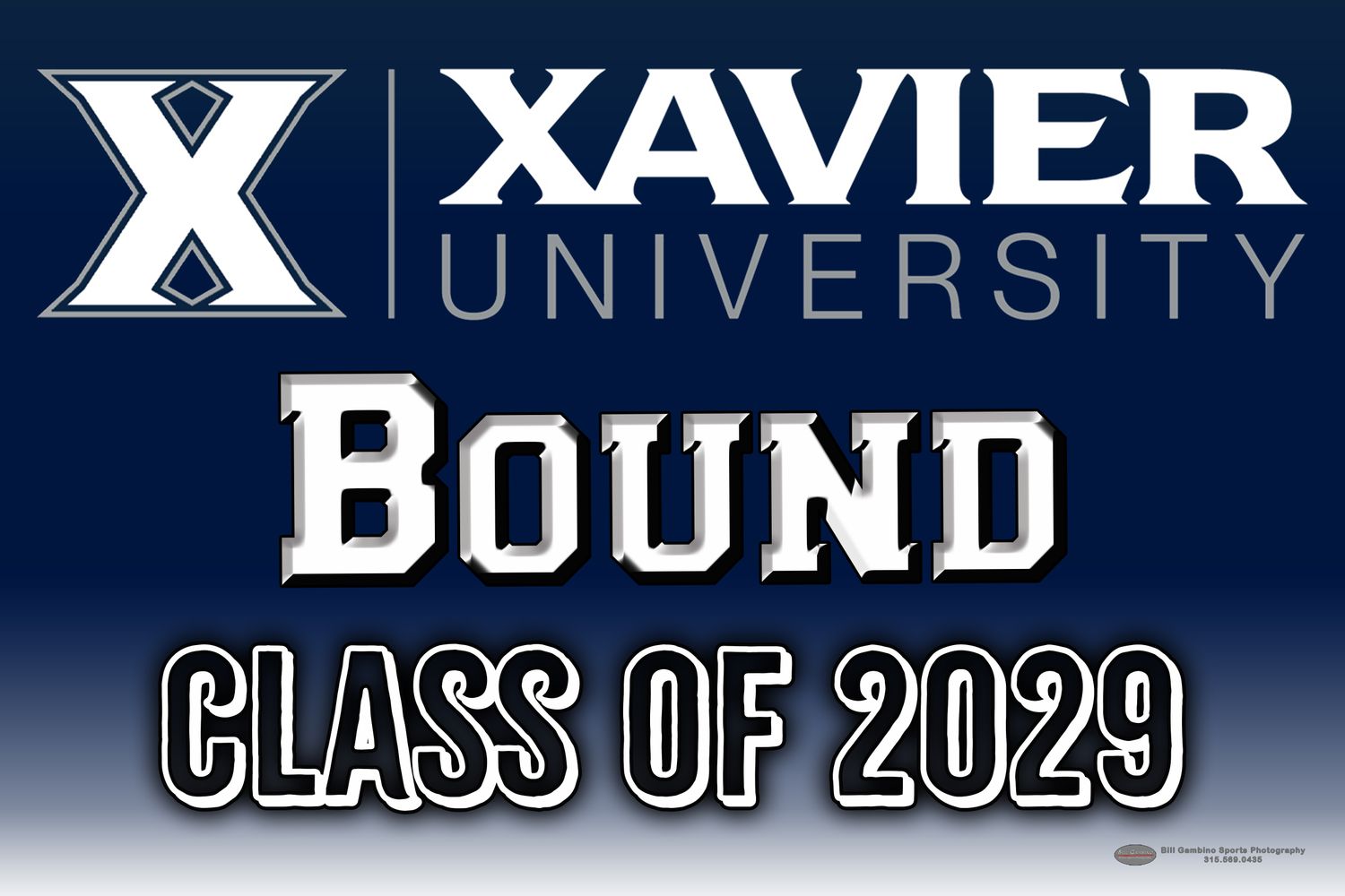 Xavier University Bound Lawn Sign