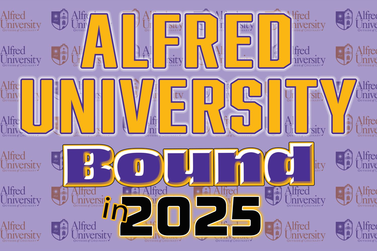 Alfred University Bound Lawn Sign