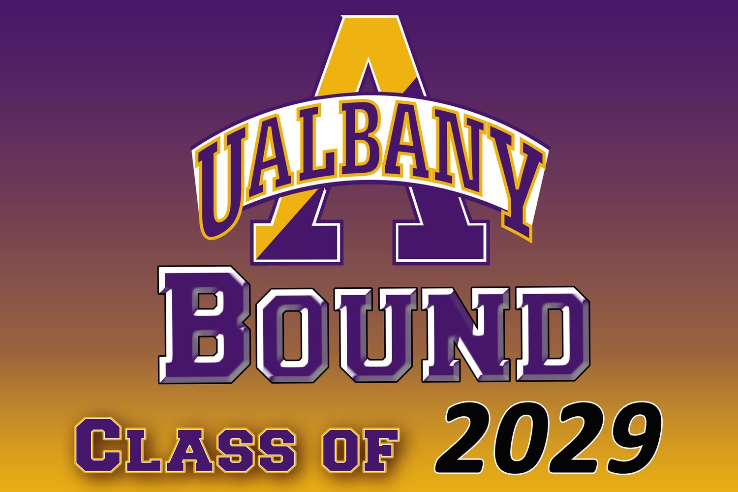 Albany University Bound Lawn Sign