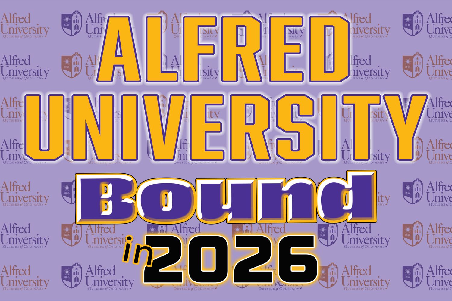 Alfred University Bound Lawn Sign