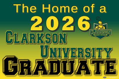 Clarkson University Graduate Lawn Sign