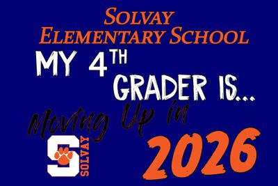 Solvay Elementary Moving Up Lawn Sign