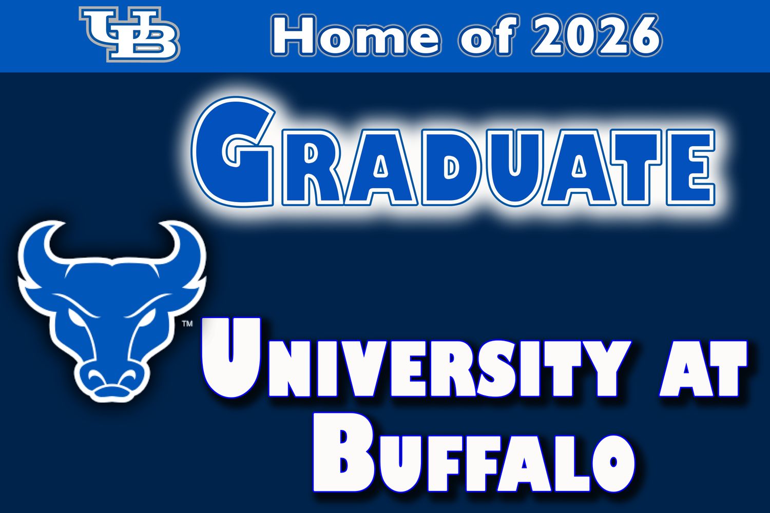 University at Buffalo Graduate Lawn Sign