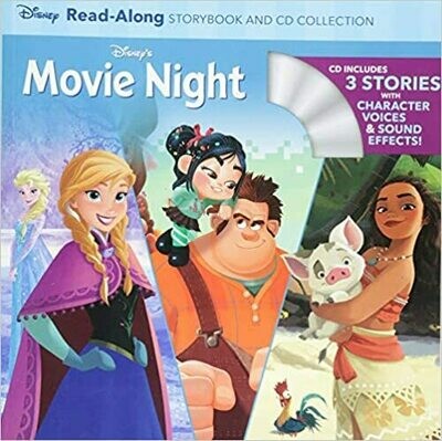 Disney&#39;s Movie Night Read-Along Storybook and CD Collection: 3-In-1 Feature Animation Bind-Up