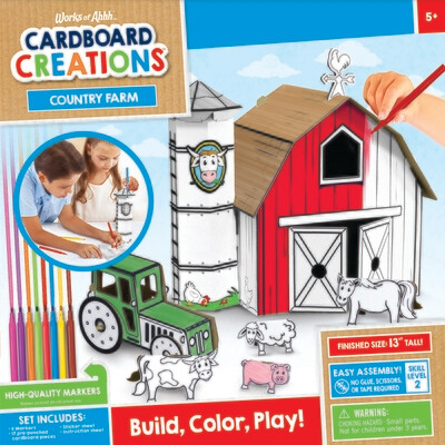 COUNTRY FARM BUILDABLE CARDBOARD CREATIONS KIT