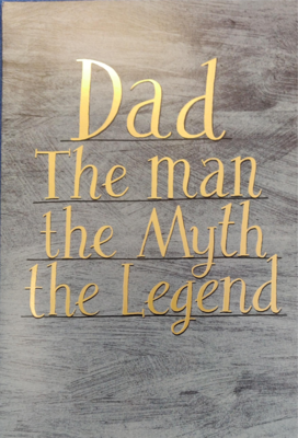 Dad The Man the Myth the Legend Card