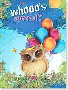 Whooo&#39;s special? Birthday Card