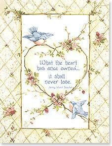 What the heart has once owned... Sympathy Card
