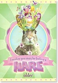 A Hare Older Birthday Card
