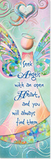 Seek Angels with an Open Heart Bookmark