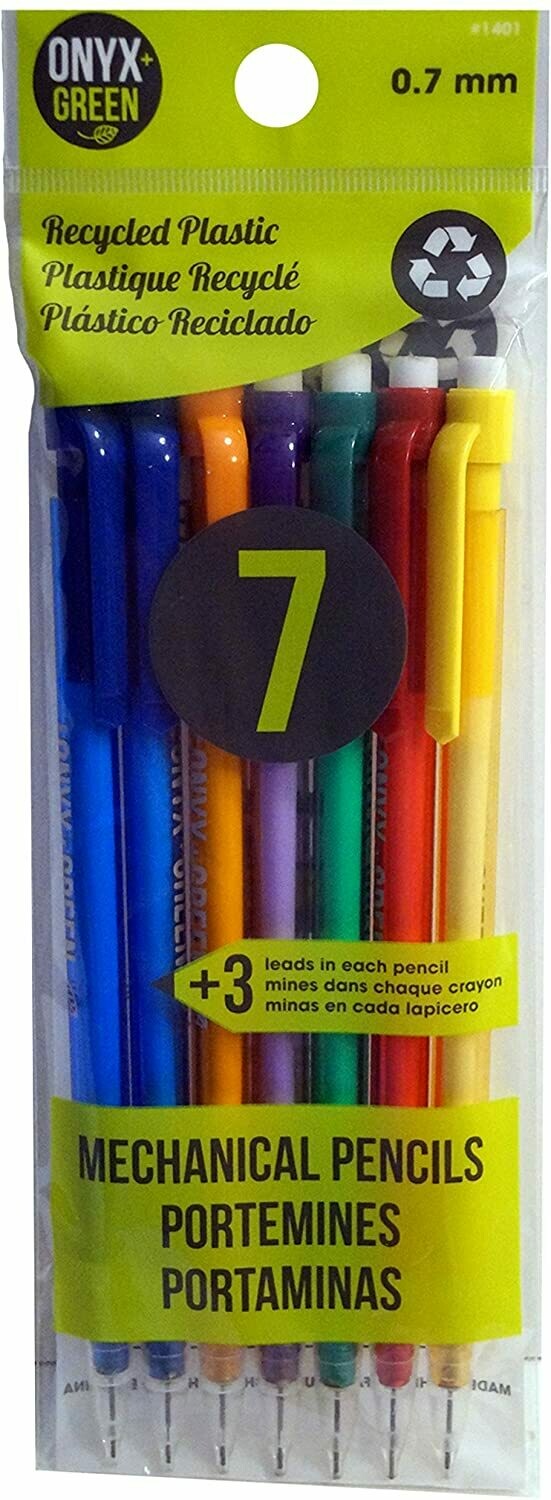 7 Pk Mechanical Pencils (0.7mm)