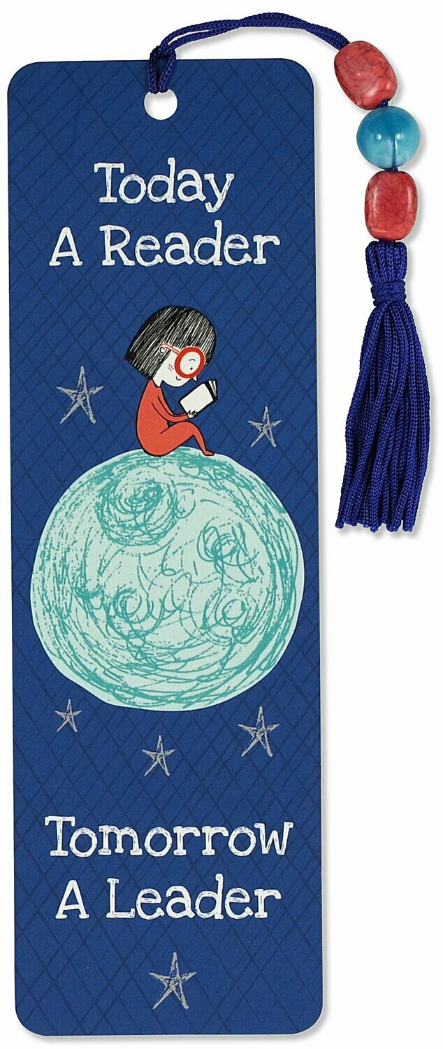 Today a Reader, Tomorrow a Leader Beaded Bookmark