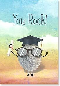 Graduation Card: You Rock! And now it's time to roll!