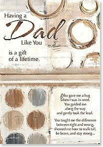 Father's Day Card: Having a Dad Like You is a gift of a lifetime.