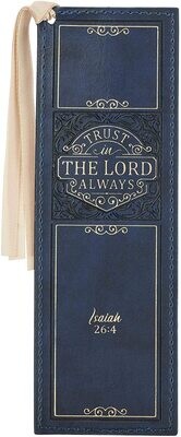 Faux Leather Bookmark Trust in the Lord Isaiah 26:4